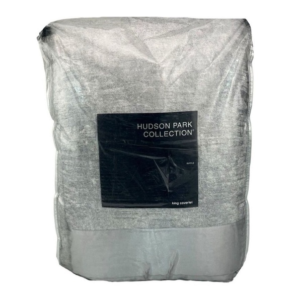 Hudson Park Collection Rippled Texture Coverlet, Queen - Exclusive. MSRP $450 - Picture 4 of 8